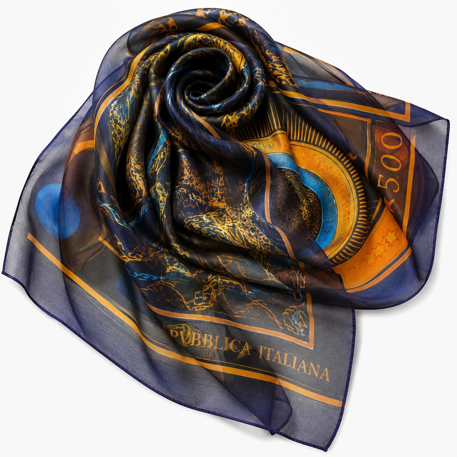 Il cerchio del sole - Piccolo - 90 × 90 cm - Mussola cotone/seta - immagine 4