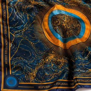 Il cerchio del sole - Piccolo - 90 × 90 cm - Mussola cotone/seta