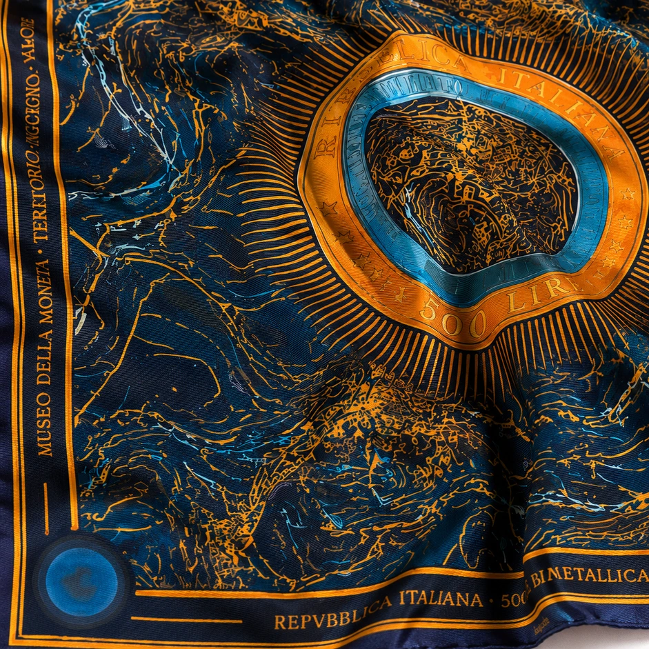 Il cerchio del sole - Piccolo - 90 × 90 cm - Mussola cotone/seta