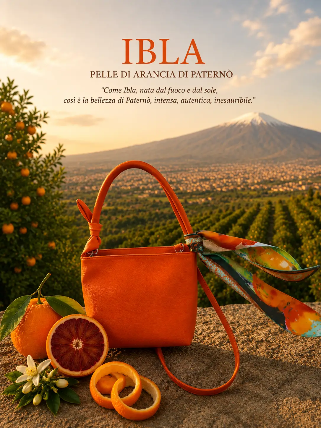 IBLA - Borsa in Pelle d'Arancia Siciliana - immagine 6