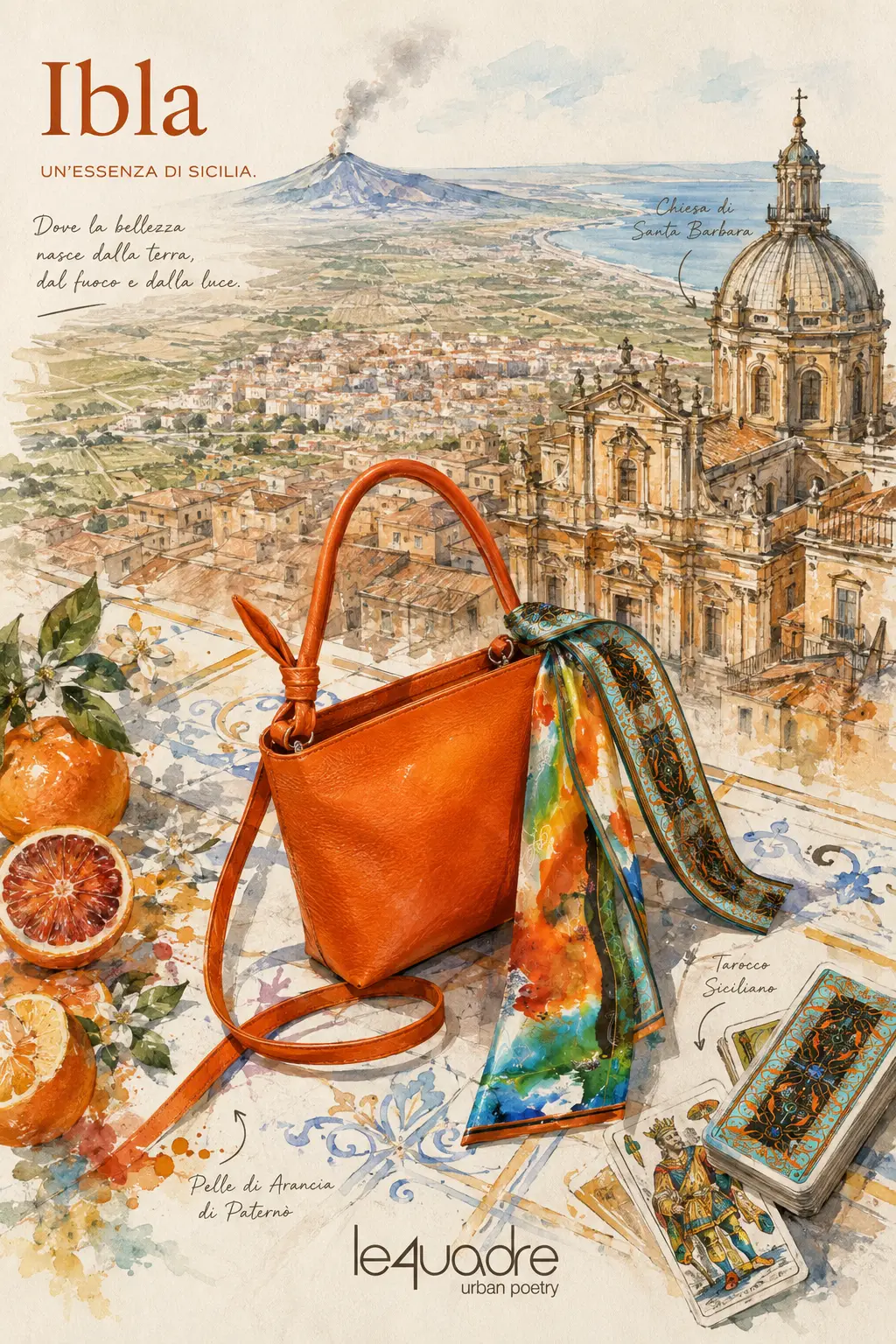 IBLA - Borsa in Pelle d'Arancia Siciliana - immagine 9