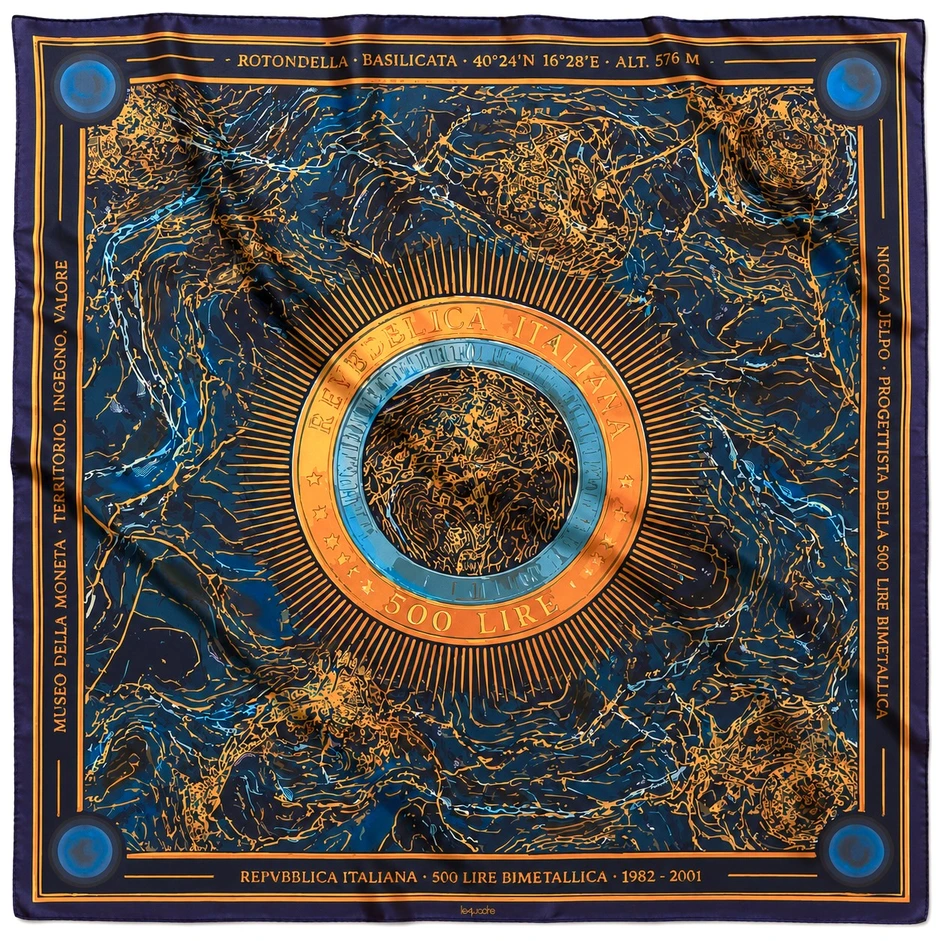 Il cerchio del sole - Piccolo - 90 × 90 cm - Mussola cotone/seta - immagine 3